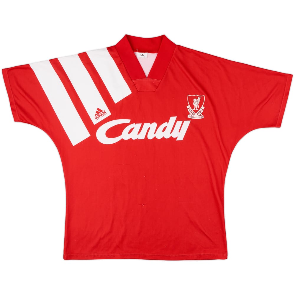 1991-92 Liverpool Home Shirt - 7/10 - (XL)