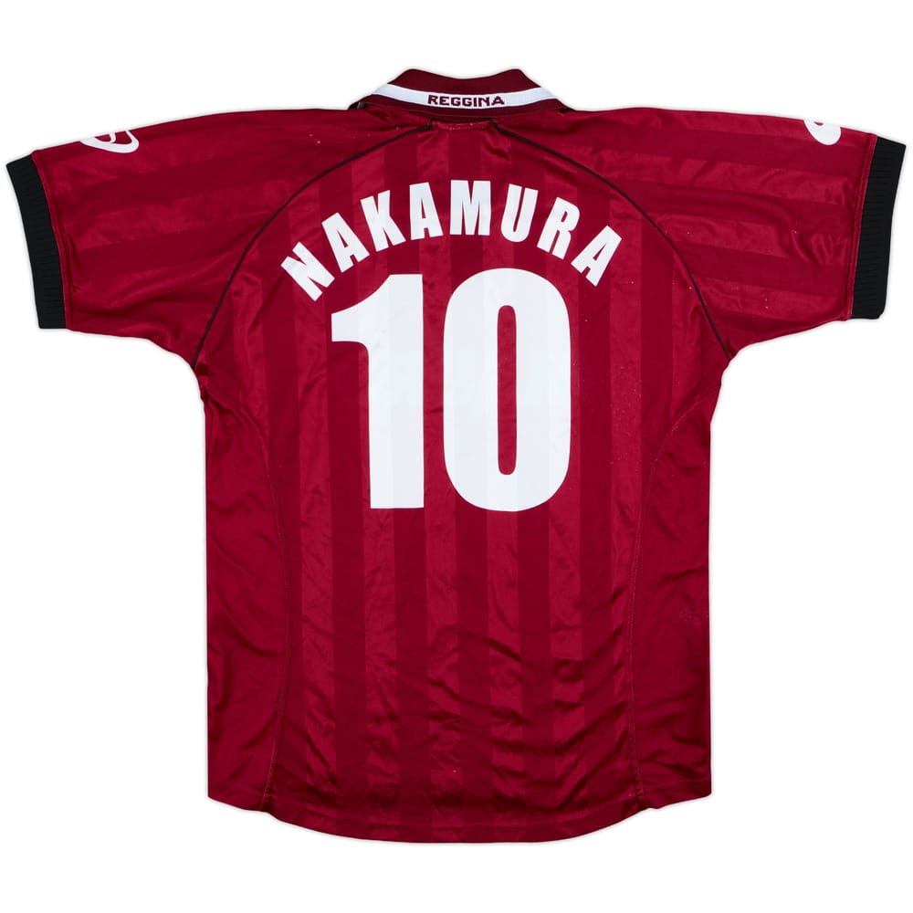 2002-03 Reggina Home Shirt Nakamura #10 - 6/10 - (M)