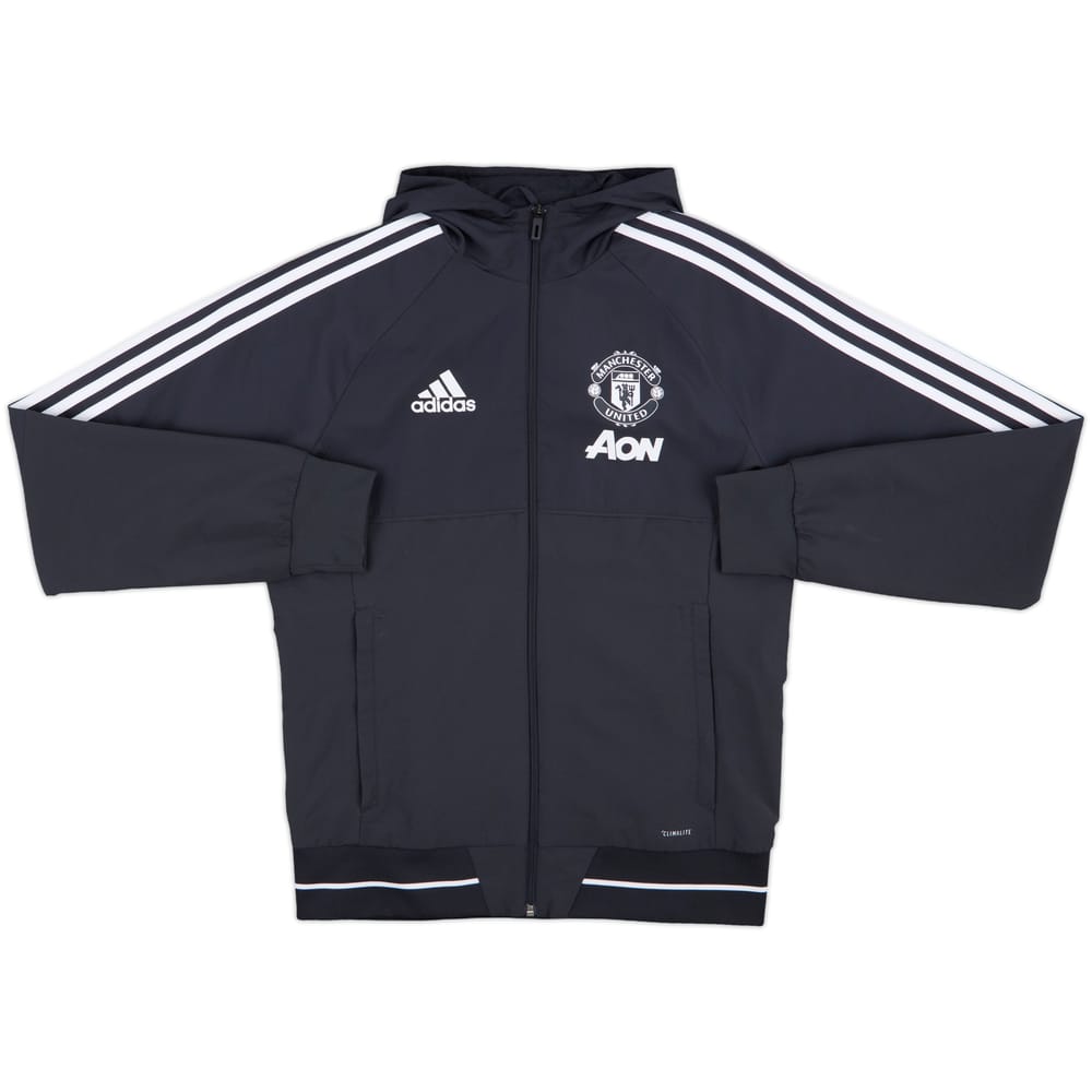 2017-18 Manchester United adidas Track Jacket - 10/10 - (S)