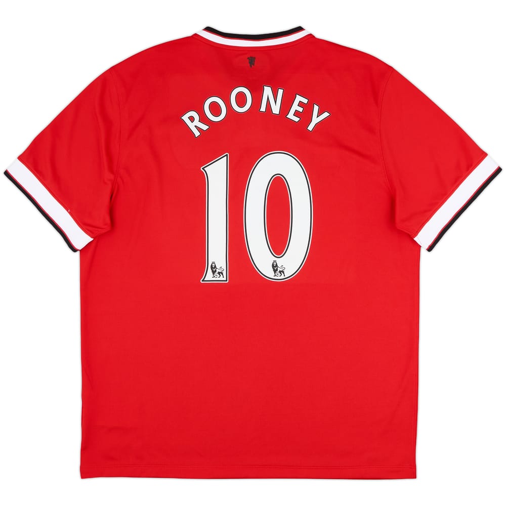 2014-15 Manchester United Home Shirt Rooney #10 - 9/10 - (XL)