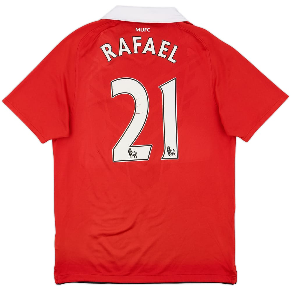 2010-11 Manchester United Home Shirt Rafael #21 - 6/10 - (M)