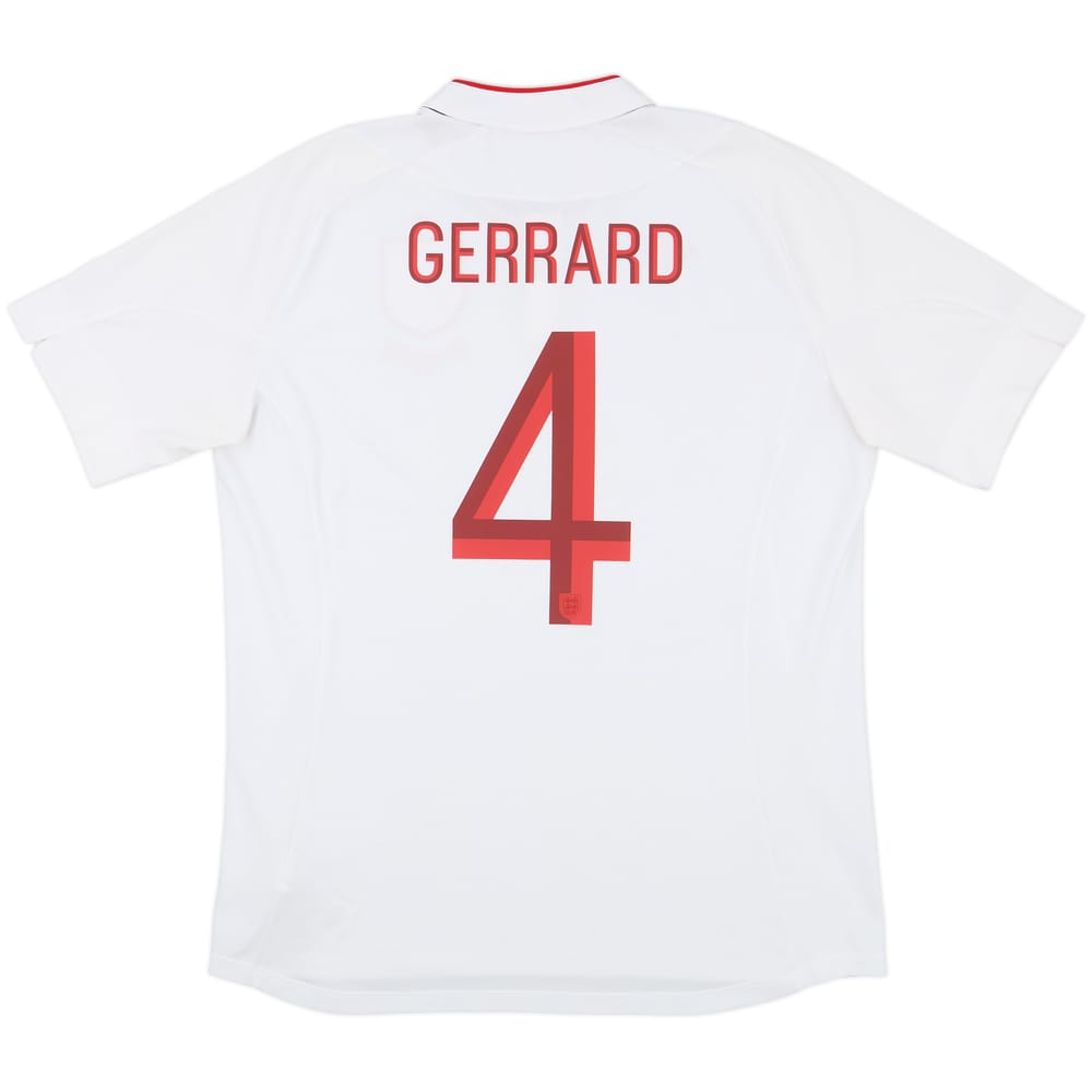 2012-13 England 'Poland/Ukraine' Home Shirt Gerrard #4 - 9/10 - (L)