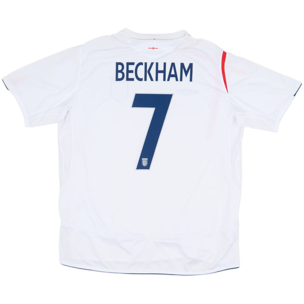 2005-07 England Home Shirt Beckham #7 (XXL)