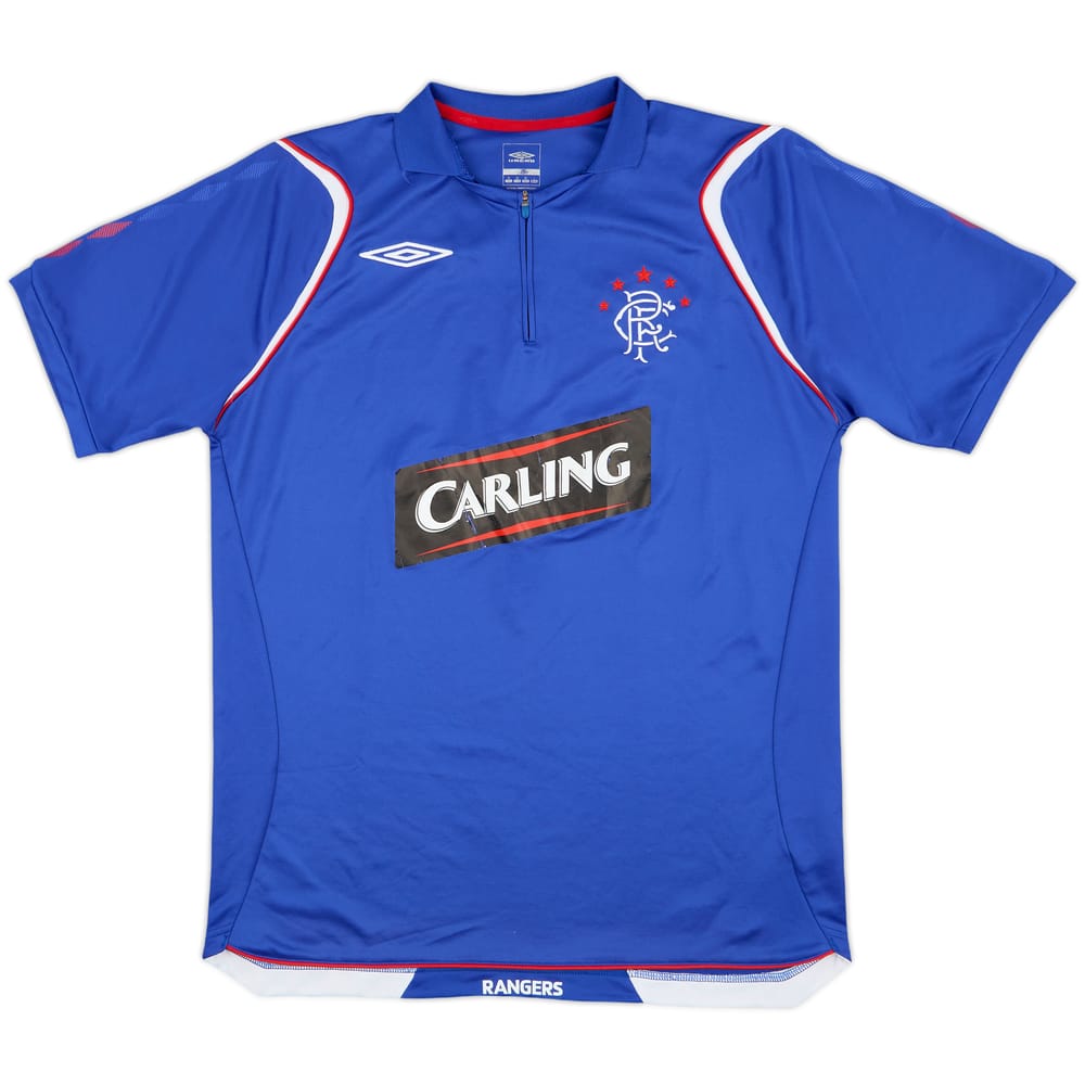 2006-07 Rangers Umbro 1/4 Zip Training Shirt - 6/10 - (M)