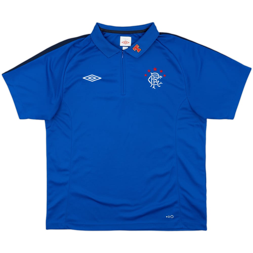 2011-12 Rangers Umbro 1/4 Zip Polo Shirt - 9/10 - (L)