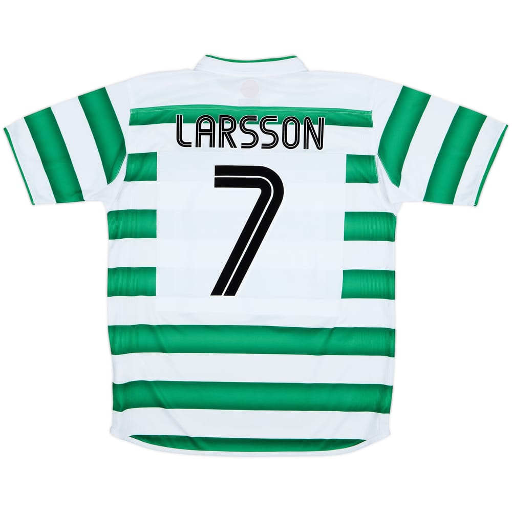 2003-04 Celtic Home Shirt Larsson #7 - 8/10 - (M)