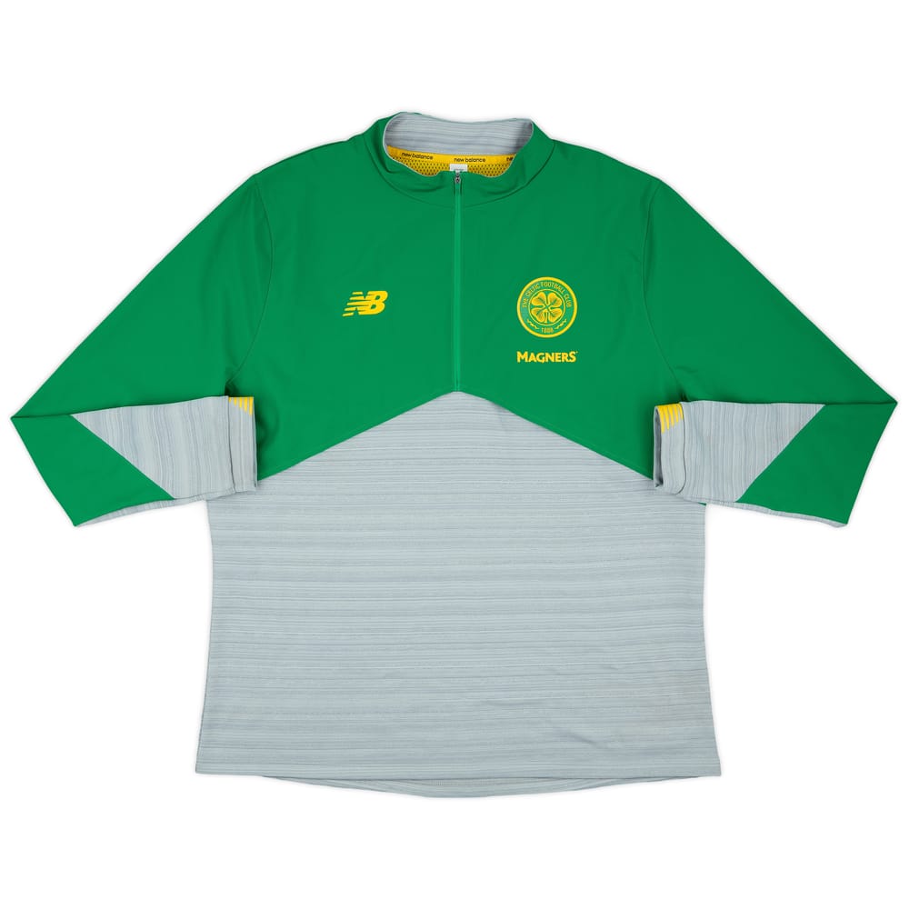 2019-20 Celtic New Balance 1/2 Zip Sweat Top - 10/10 - (XXL)