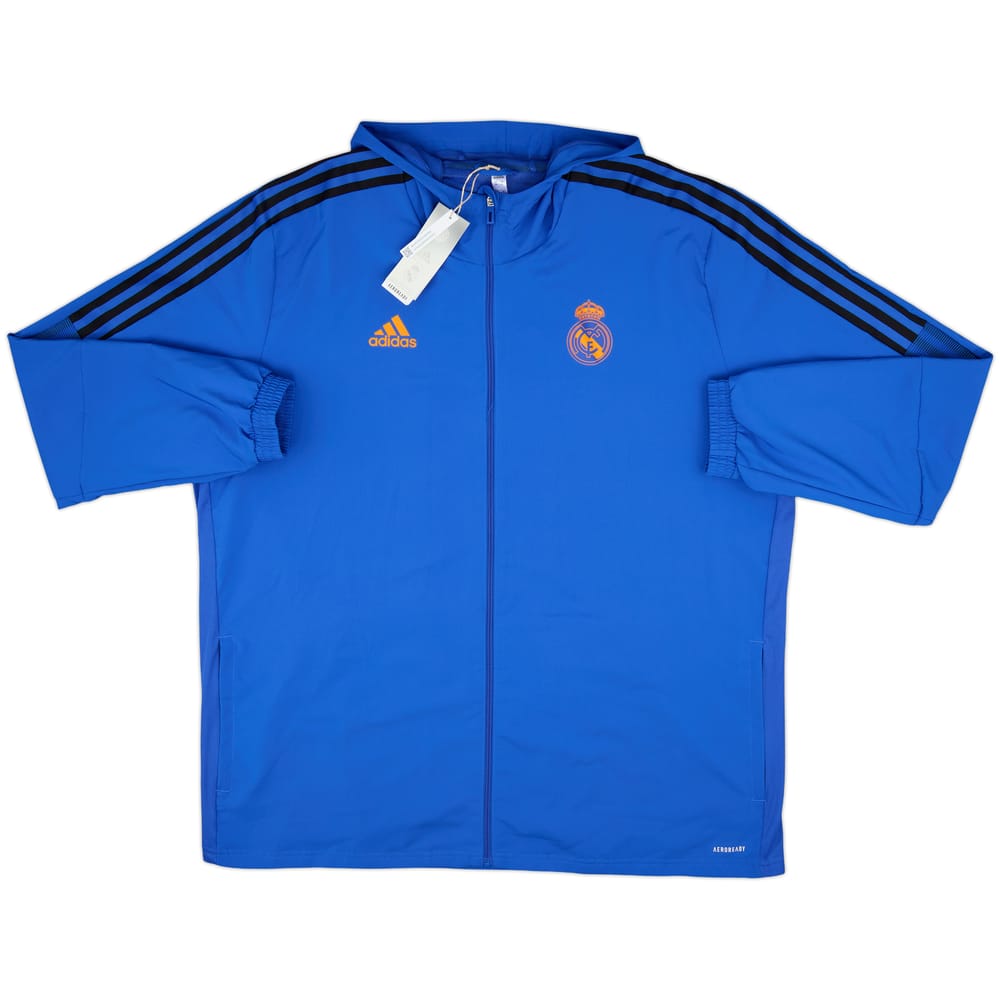 2021-22 Real Madrid adidas Hooded Track Jacket (XXL)