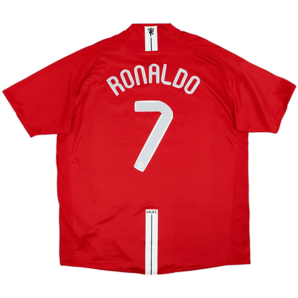 2007-09 Manchester United Home Shirt Ronaldo #7 - 10/10 - (XXL)