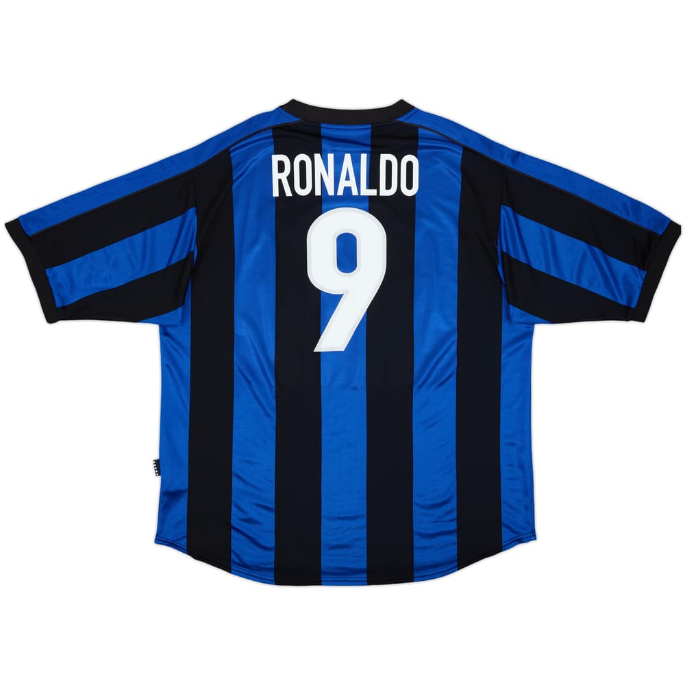 1999-00 Inter Milan Home Shirt Ronaldo #9 - 8/10 - (XXL)