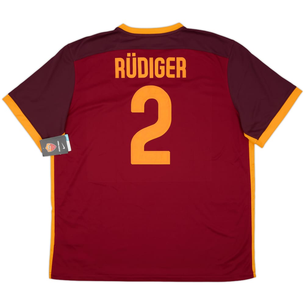2015-16 Roma Home Shirt Rudiger #2 (XXL)