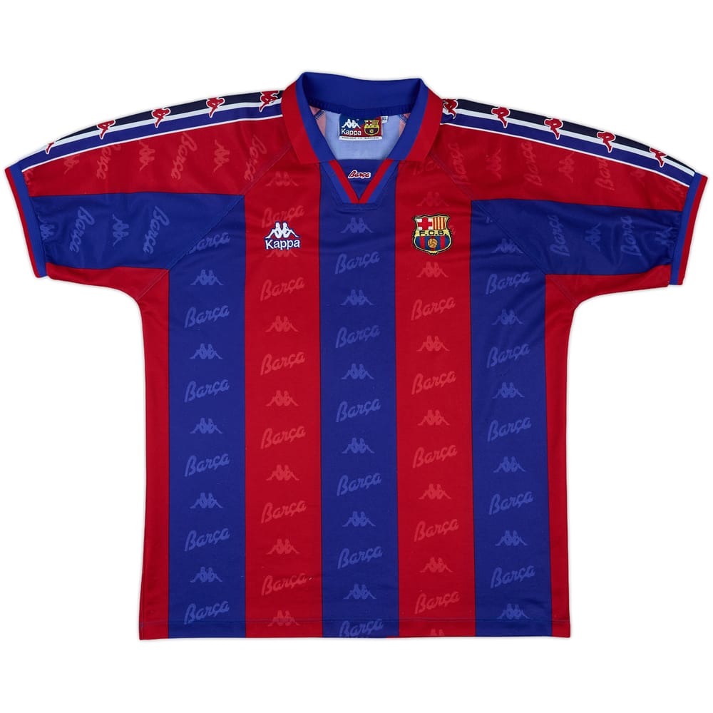1995-97 Barcelona Home Shirt - 8/10 - (XL)