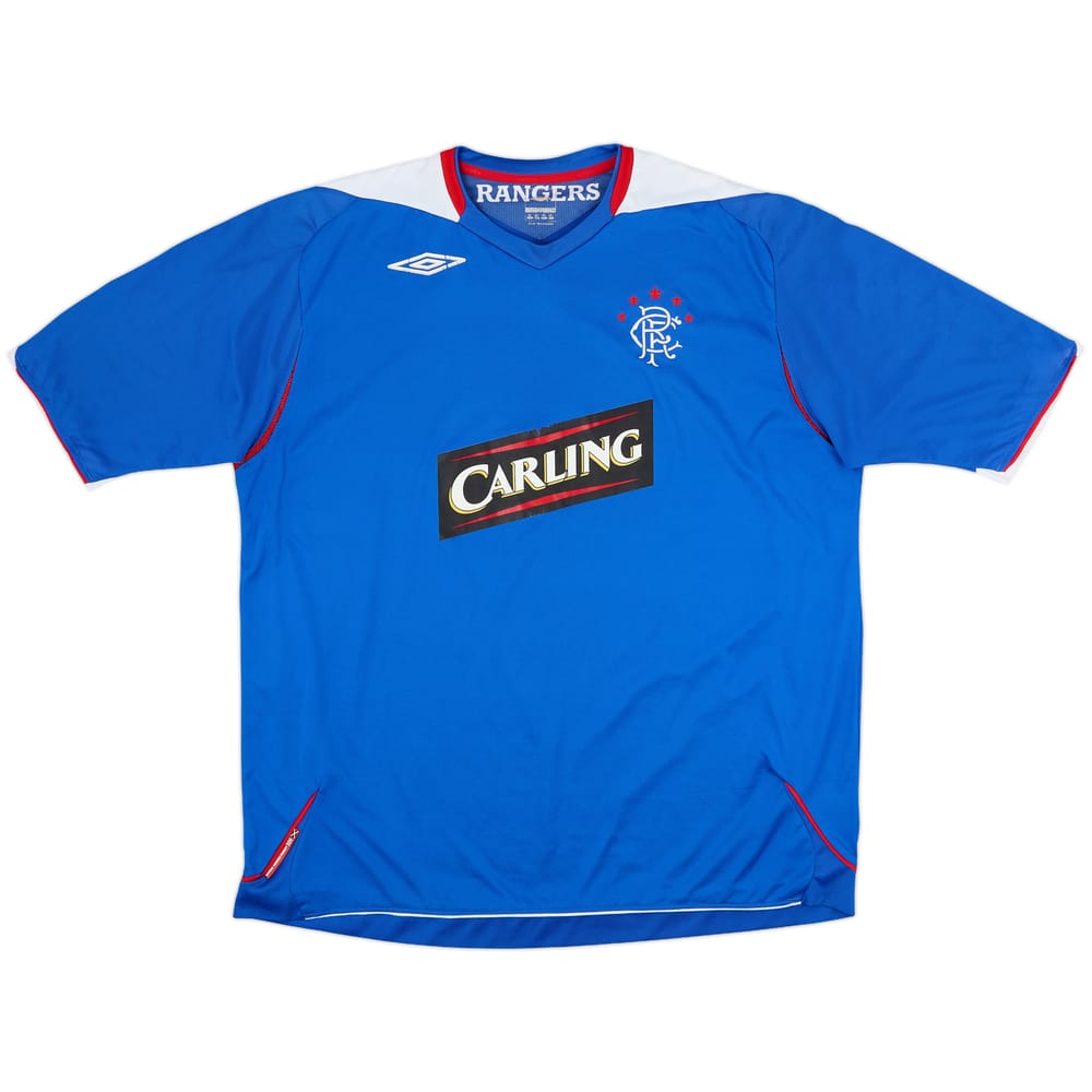 2006-07 Rangers Home Shirt - 6/10 - (XXL)