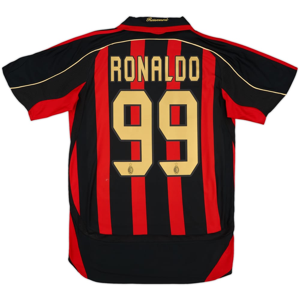 2006-07 AC Milan Home Shirt Ronaldo #99 - 8/10 - (M)