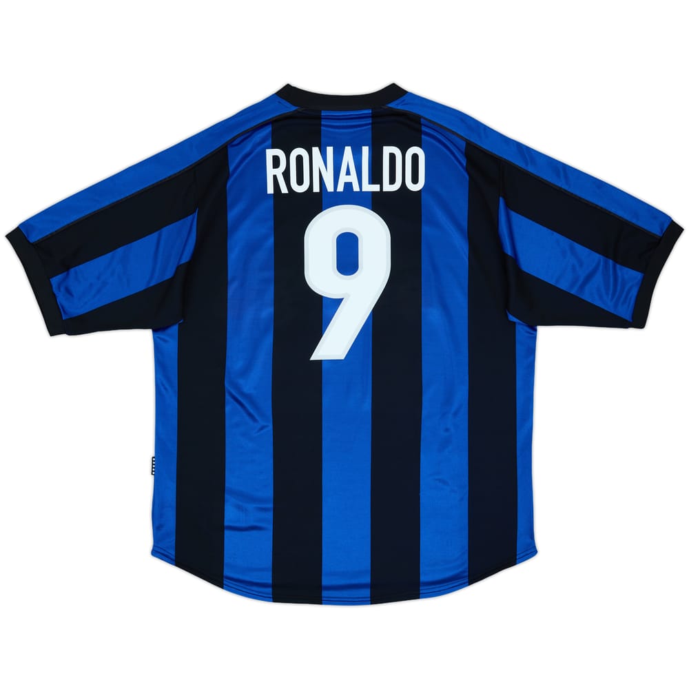 1999-00 Inter Milan Home Shirt Ronaldo #9 - 8/10 - (XL)