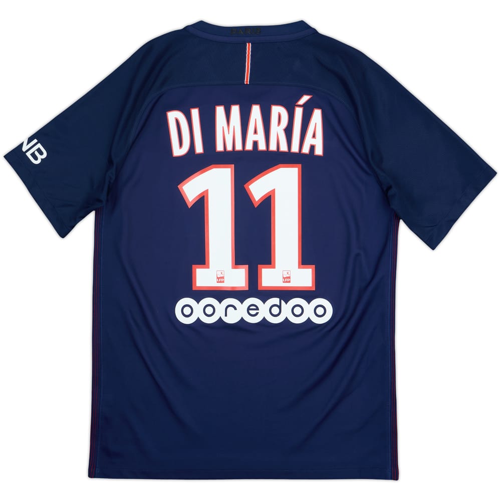2016-17 Paris Saint-Germain Home Shirt Di Maria #11 - 8/10 - (M)