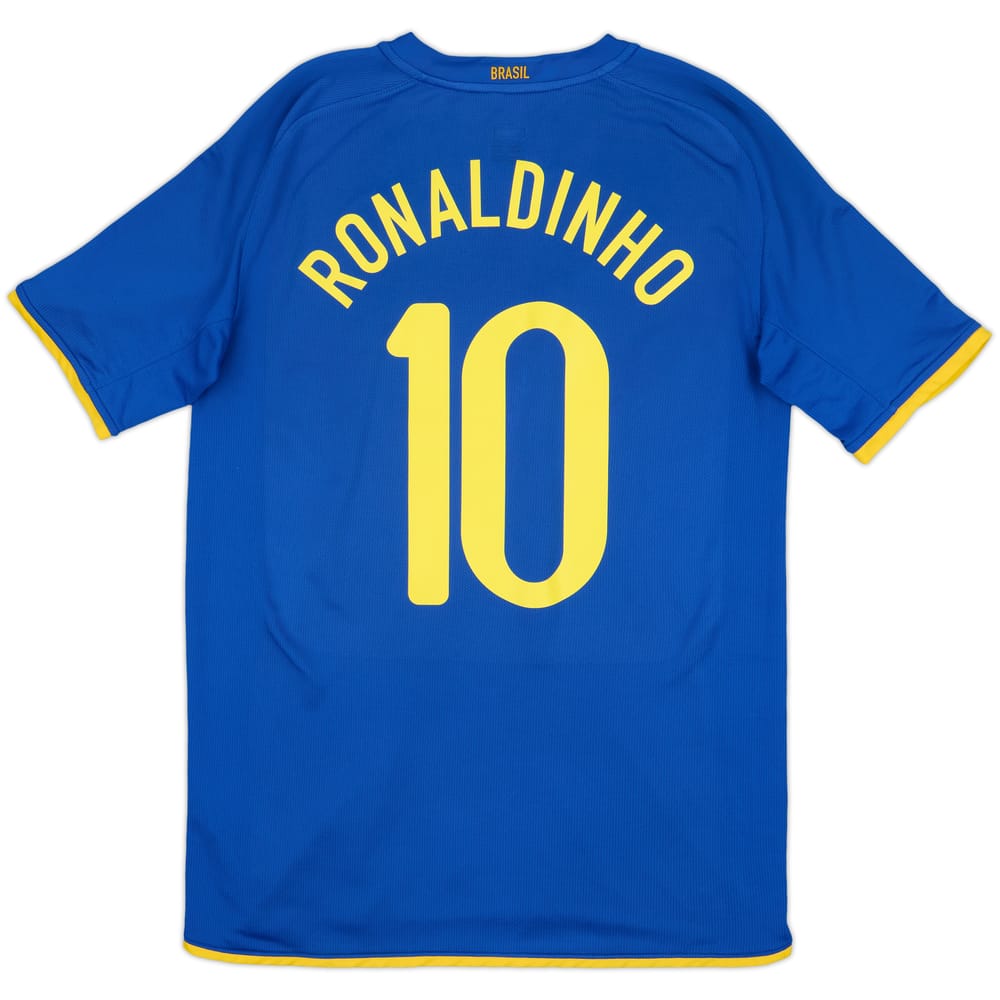 2008-10 Brazil Away Shirt Ronaldinho #10 - 8/10 - (S)