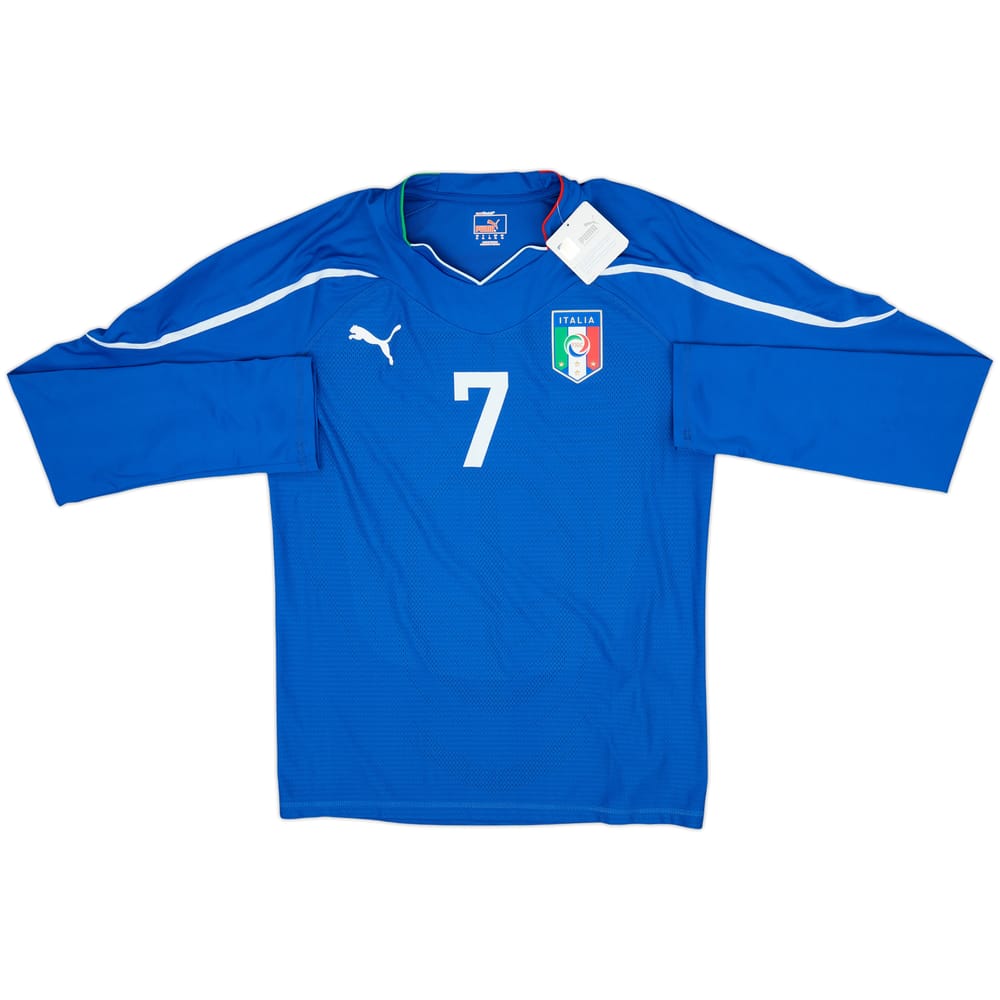 2010-12 Italy Player Issue Home L/S Shirt #7 (XL)