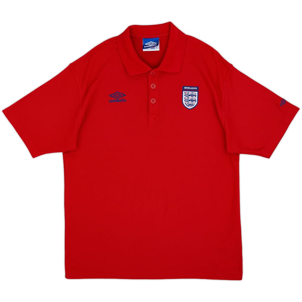 1990s England Umbro Polo Shirt - 9/10 - (XL)