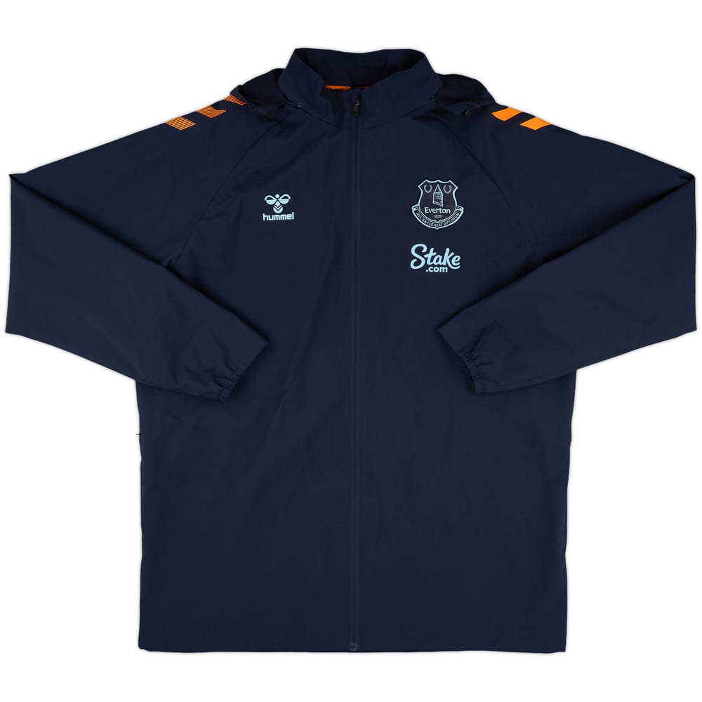 2022-23 Everton Hummel Hooded Rain Jacket - 10/10 - (XXL)
