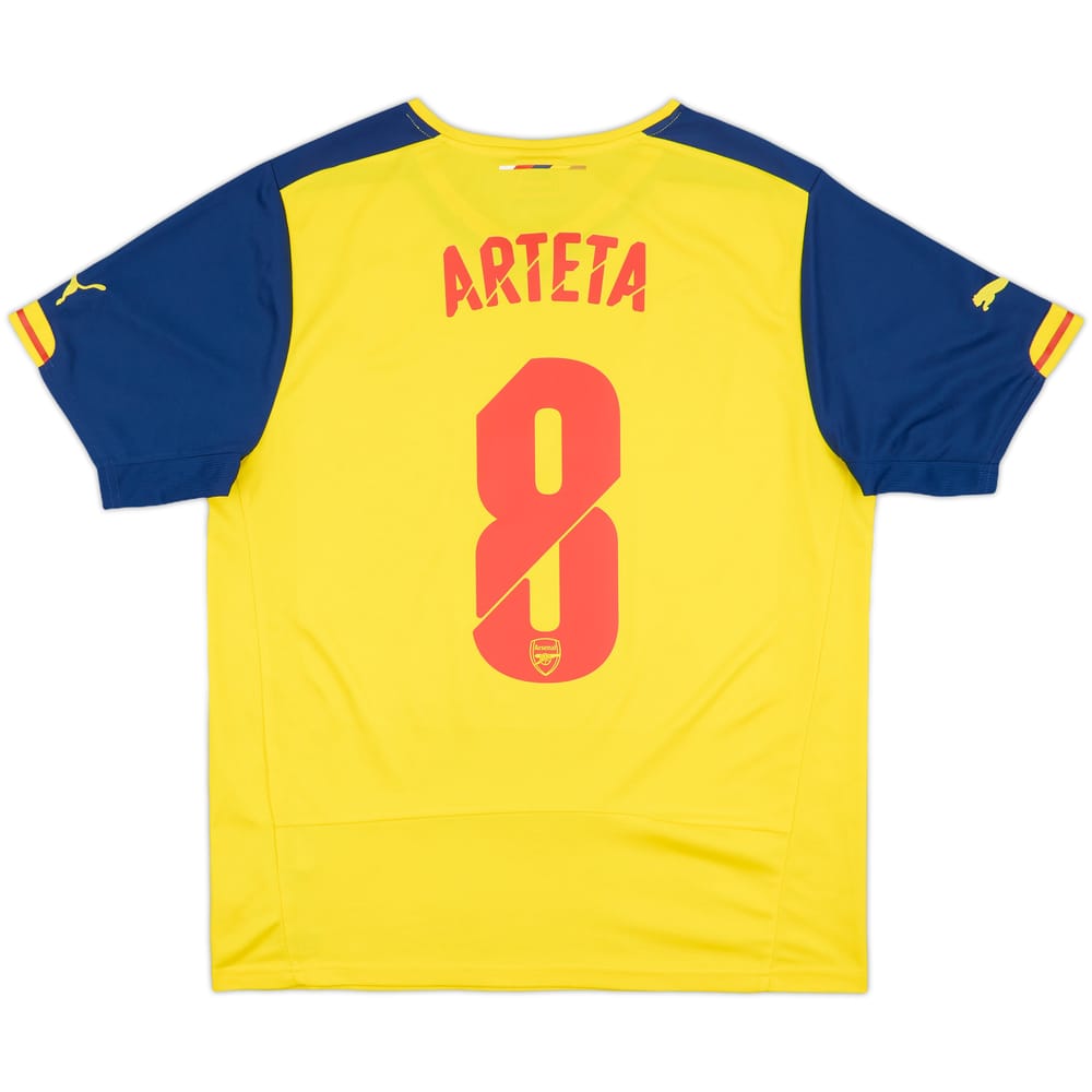 2014-15 Arsenal Away Shirt Arteta #8 - 9/10 - (L)