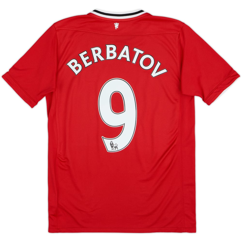 2011-12 Manchester United Home Shirt Berbatov #9 - 7/10 - (XL.Boys)