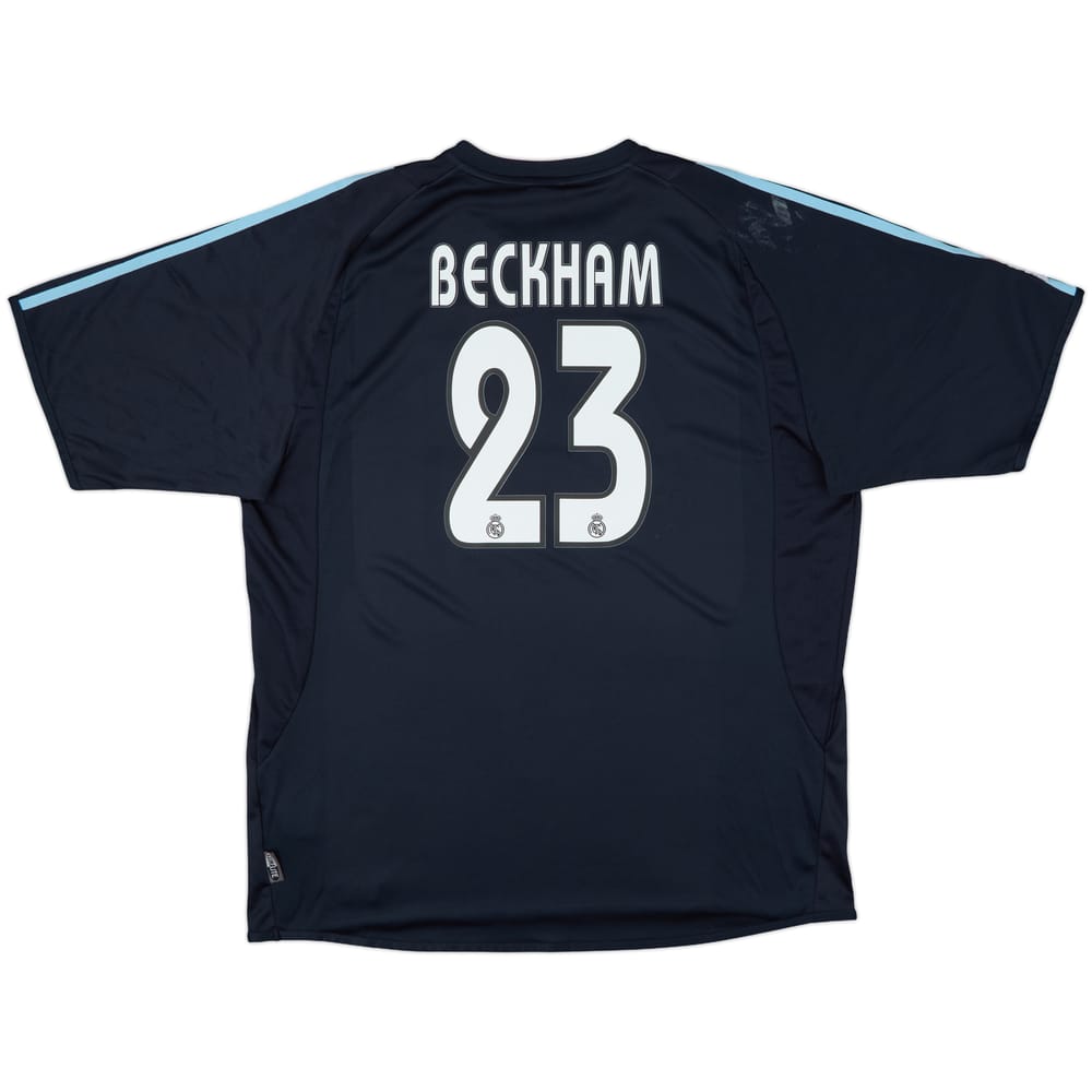 2003-04 Real Madrid Away Shirt Beckham #23 - 6/10 - (XL)