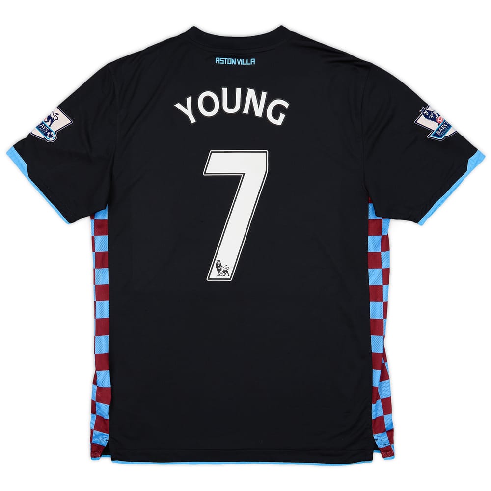 2010-11 Aston Villa Away Shirt Young #7 - 9/10 - (L)