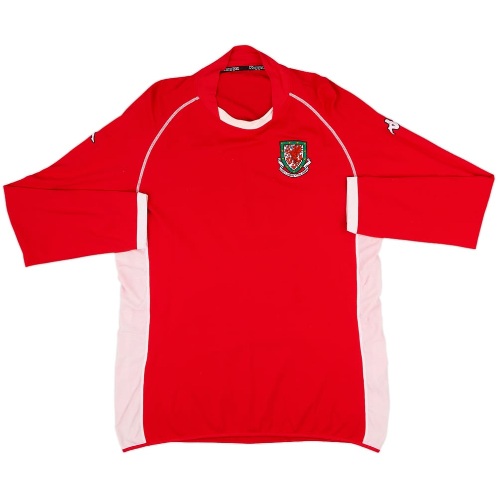2002-04 Wales Home L/S Shirt - 5/10 - (XXL)
