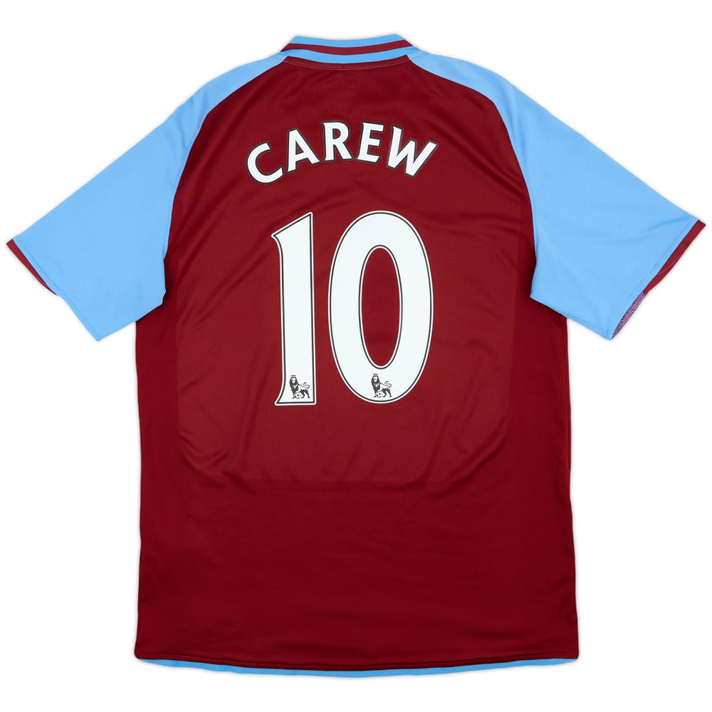 2008-09 Aston Villa Home Shirt Carew #10 - 8/10 - (M)