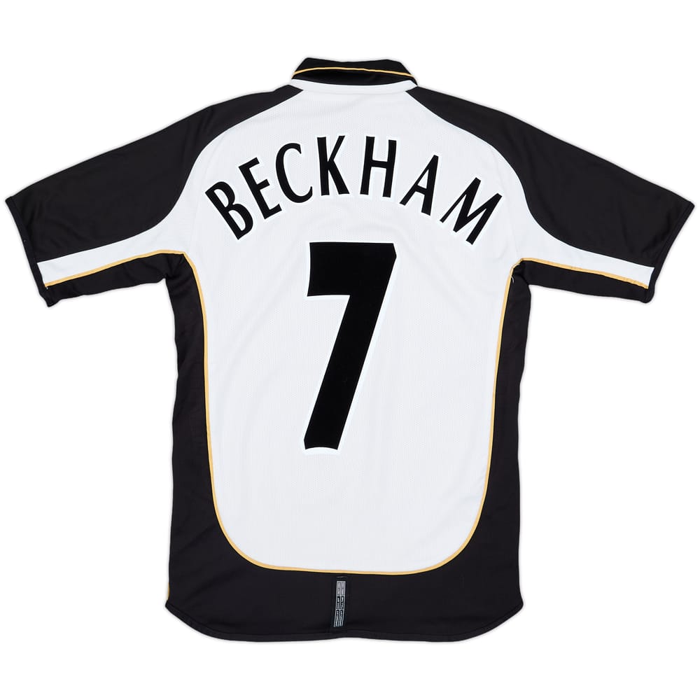 2001-02 Manchester United Centenary Away/Third Shirt Beckham #7 - 6/10 - (M.Boys)