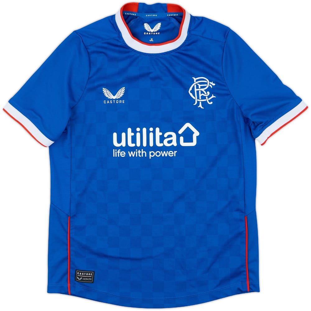 2022-23 Rangers Home Shirt - 9/10 - (L.Boys)