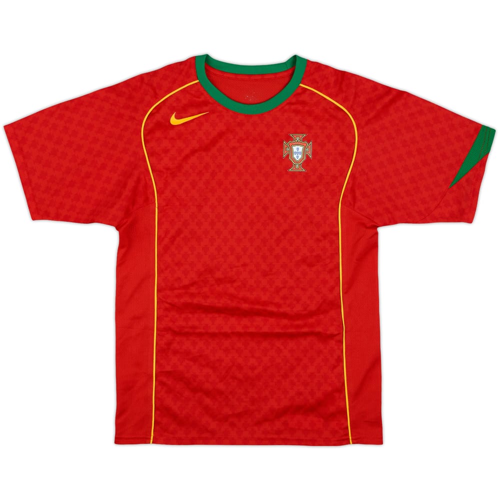 2004-06 Portugal Basic Home Shirt - 7/10 - (L.Boys)