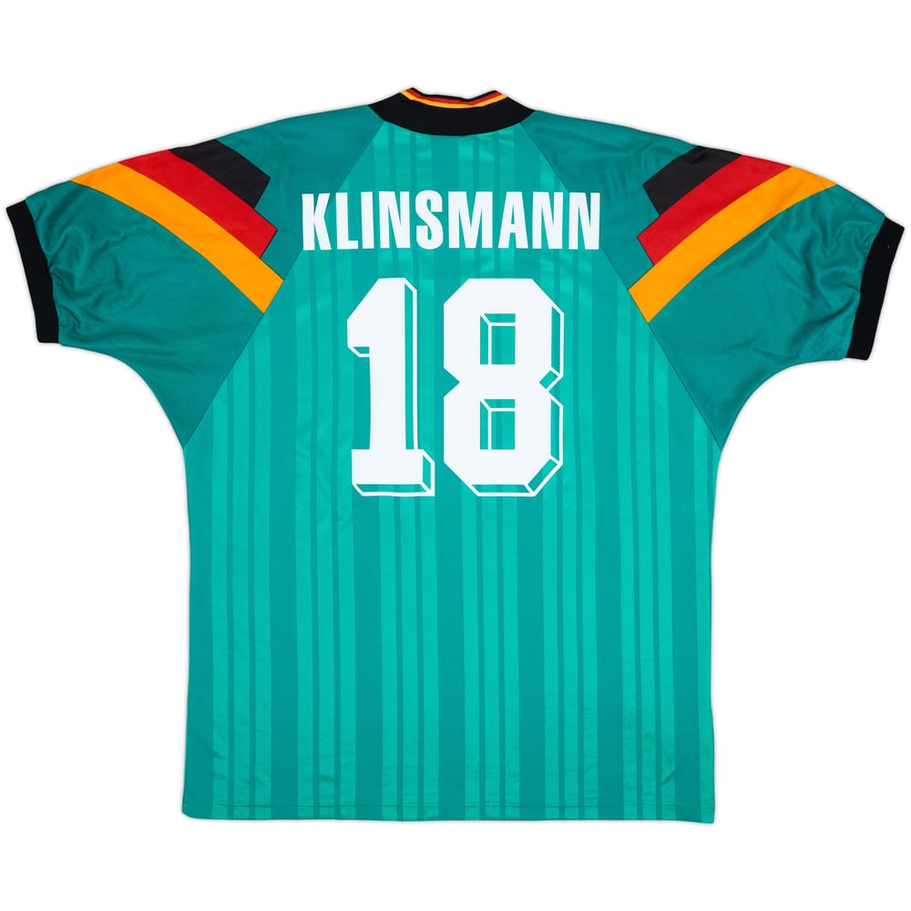 1992-94 Germany Away Shirt Klinsmann #18 - 9/10 - (XXL)
