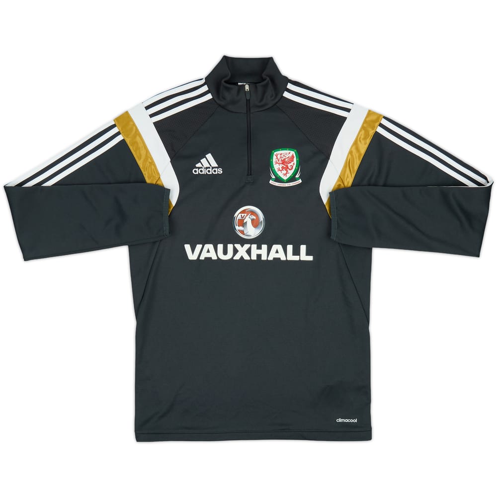 2014-15 Wales adidas 1/4 Zip Training Top - 8/10 - (S)