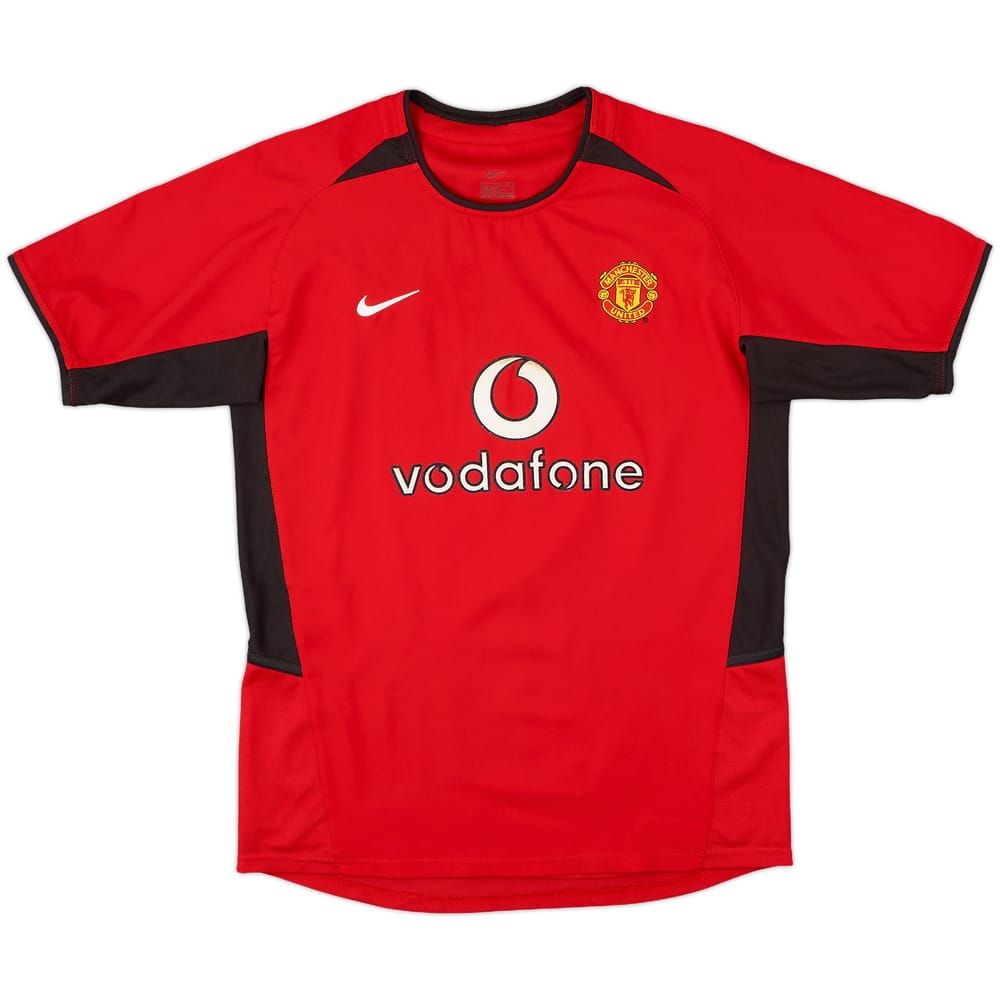 2002-04 Manchester United Home Shirt - 8/10 - (L.Boys)