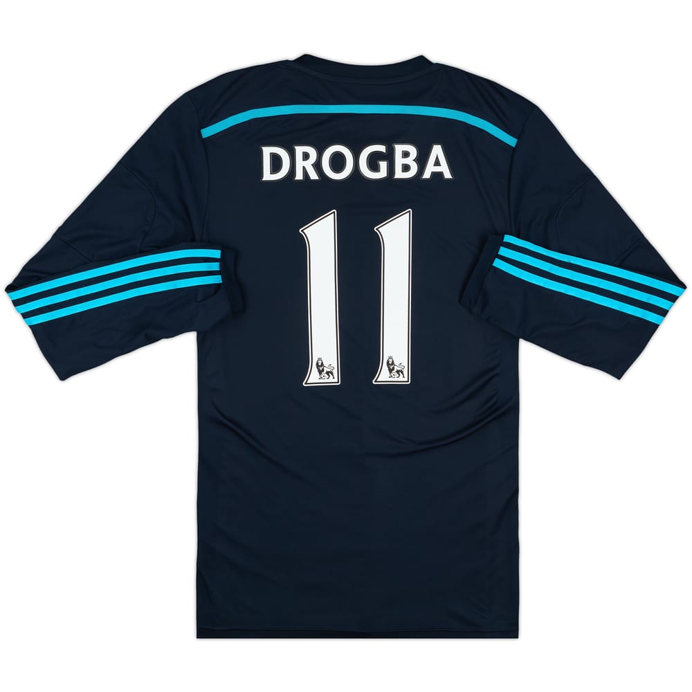 2014-15 Chelsea Player Issue Third L/S Shirt Drogba #11 - 8/10 - (M)