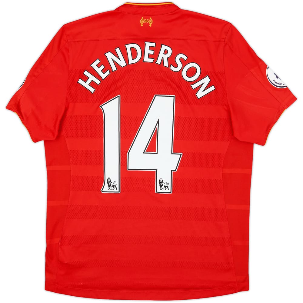 2016-17 Liverpool Home Shirt Henderson #14 - 7/10 - (L)