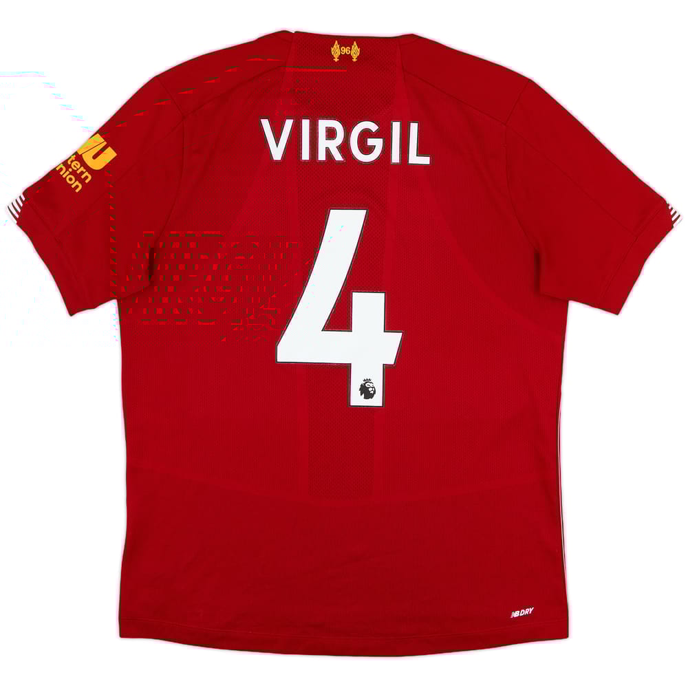 2019-20 Liverpool Home Shirt Virgil #4 - 8/10 - (M)