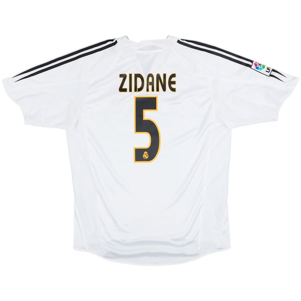 2004-05 Real Madrid Home Shirt Zidane #5 - 6/10 - (L)