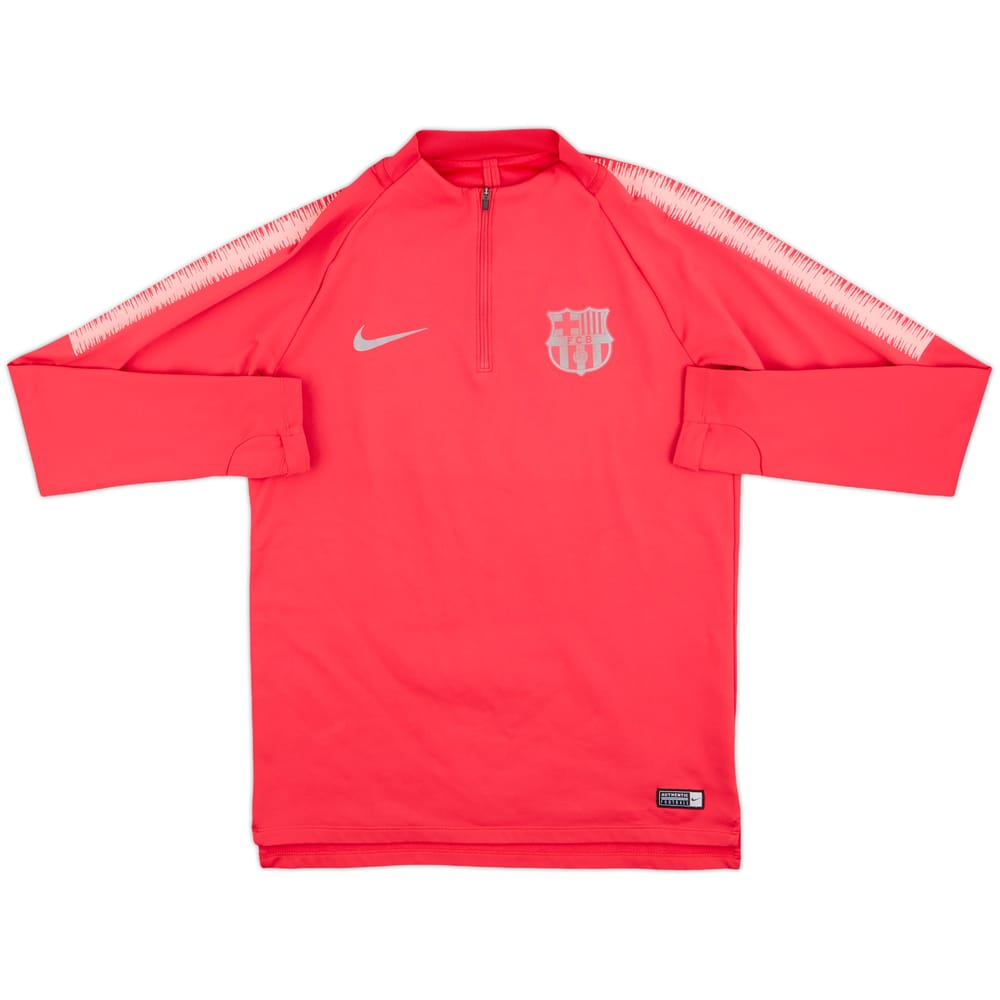 2018-19 Barcelona Nike 1/4 Zip Sweat Top - 7/10 - (M)