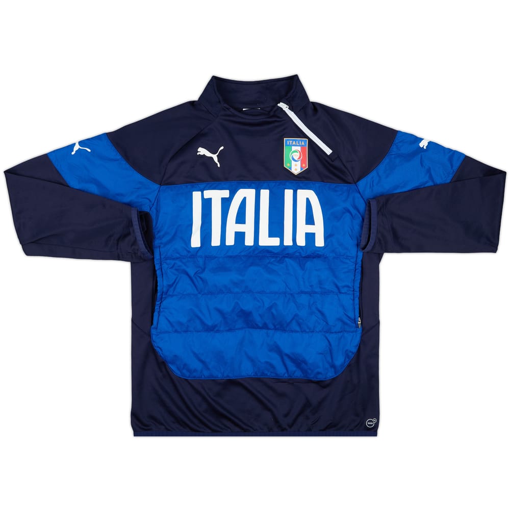 2014-15 Italy Puma 1/4 Zip Training Top - 8/10 - (L)