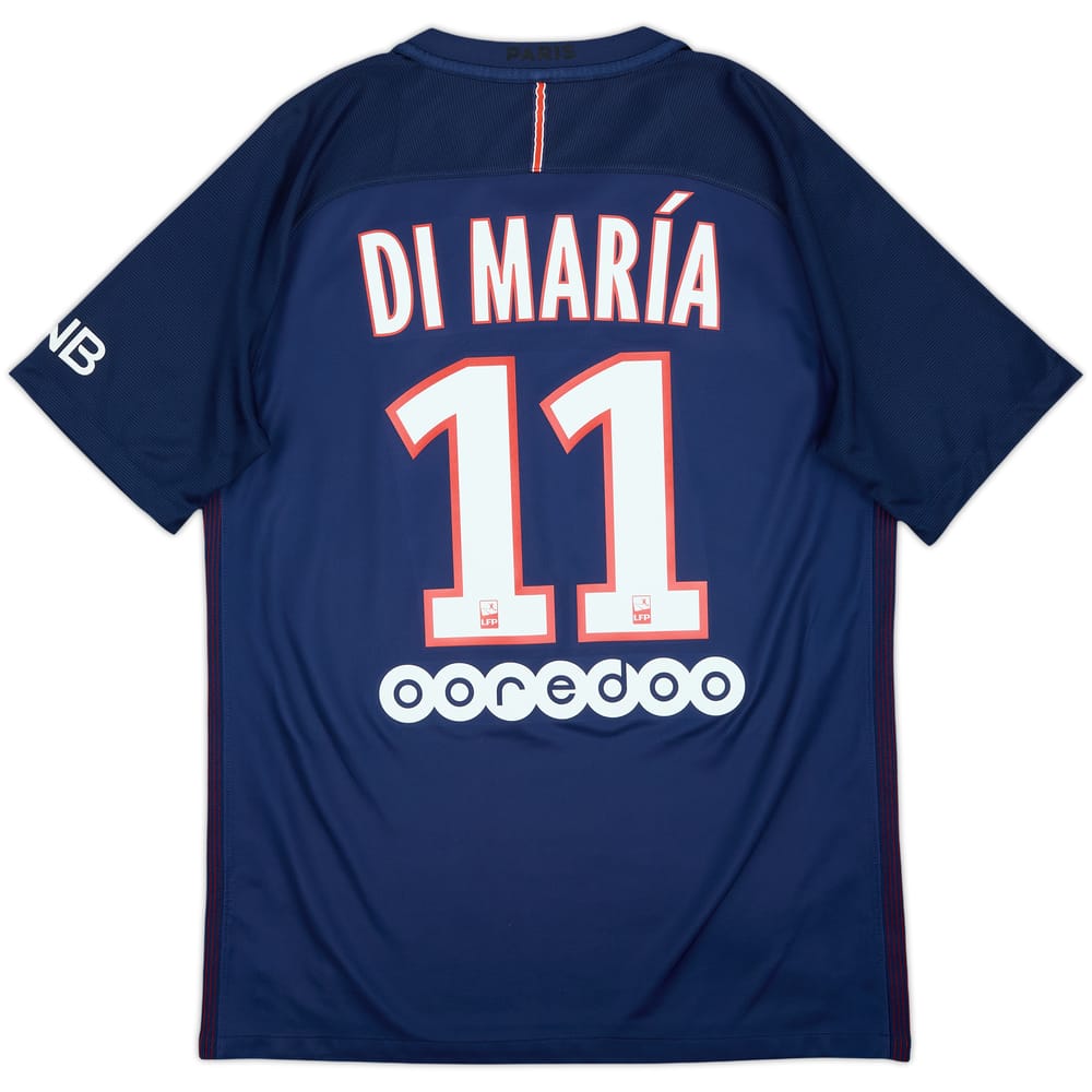 2016-17 Paris Saint-Germain Home Shirt Di Maria #11 - 8/10 - (M)