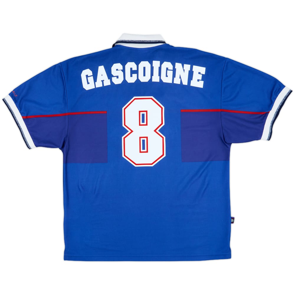1997-99 Rangers Home Shirt Gascoigne #8 - 8/10 - (XL)