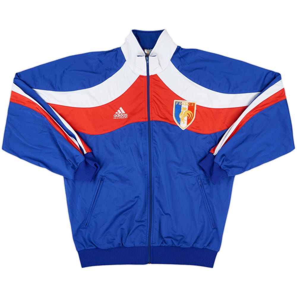 1992-93 adidas Template Track Jacket (France) - 9/10 - (L)