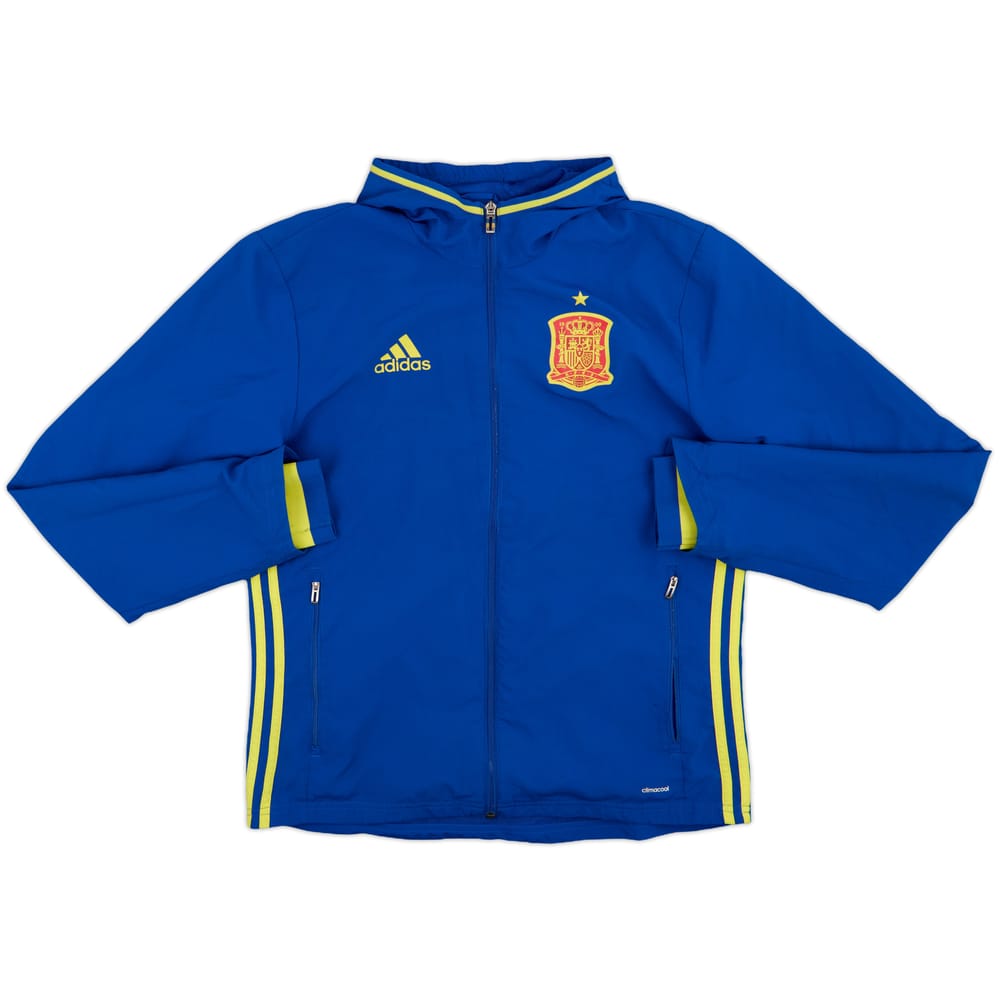 2014-15 Spain adidas Hooded Track Jacket - 5/10 - (M)