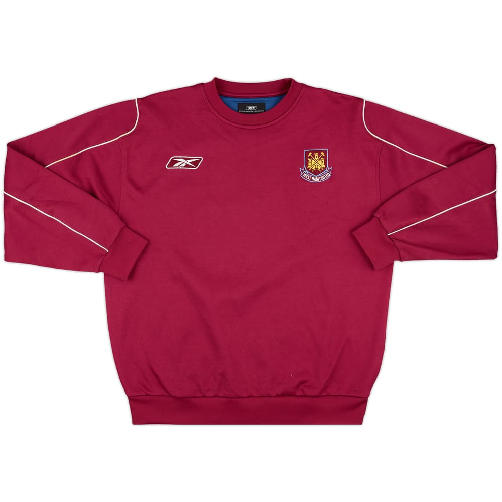 2005-07 West Ham Reebok Sweat Top - 8/10 - (M)