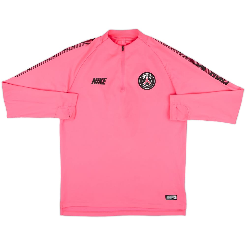 2019-20 Paris Saint Germain Nike 1/4 Zip Drill Top - 8/10 - (M)