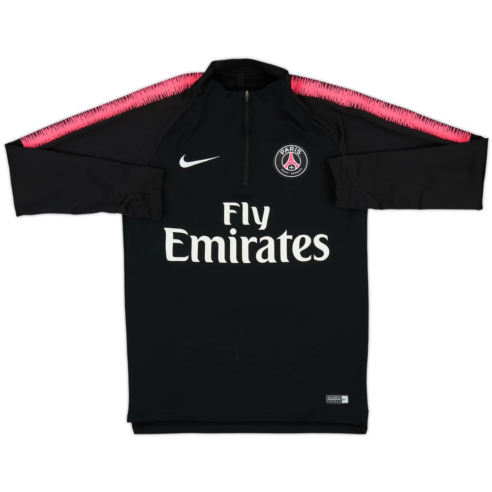 2018-19 Paris Saint-Germain Nike 1/4 Zip Sweat Top - 8/10 - (S)