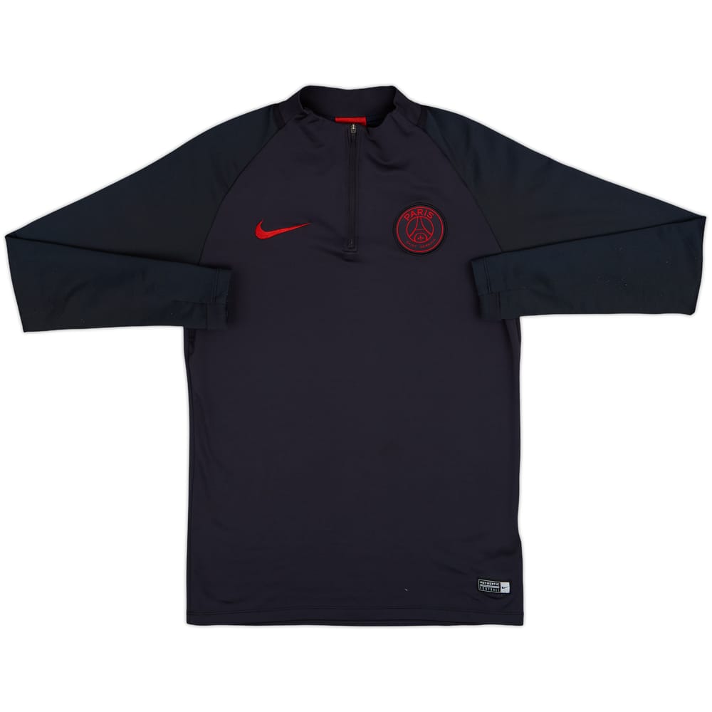 2019-20 Paris Saint-Germain Nike 1/4 Zip Drill Top - 8/10 - (S)